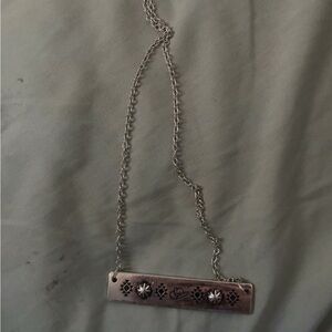 Cowboy hat bar necklace